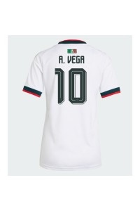 Meksiko Alexis Vega #10 Jalkapallovaatteet Naisten Vieraspaita MM-kisat 2026 Lyhythihainen